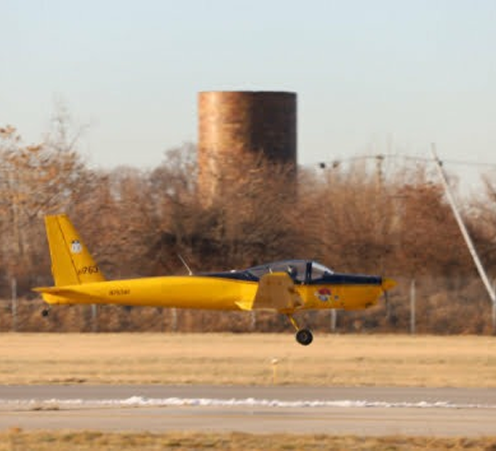 Hanna Airfield First Solo Flight